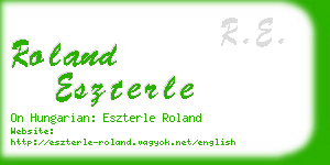 roland eszterle business card